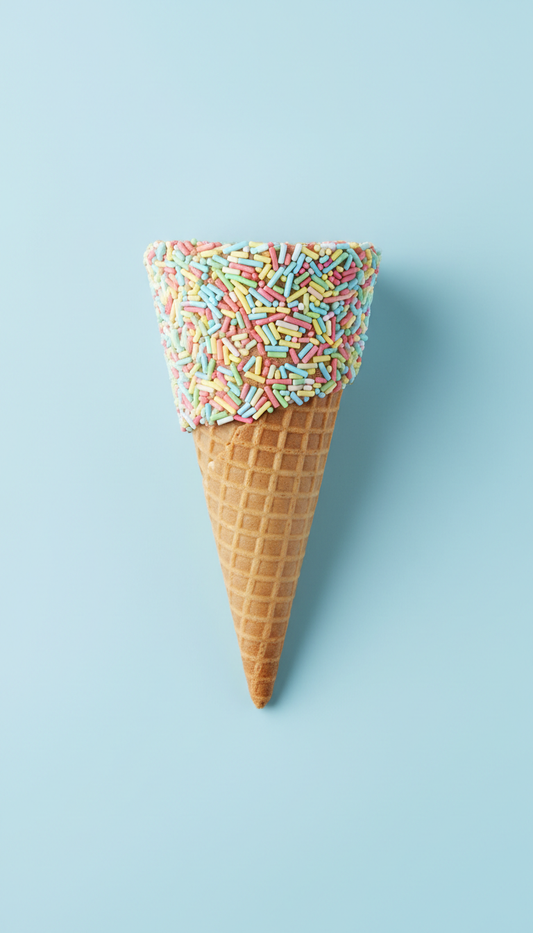 Rainbow Sprinkle Waffle Cone