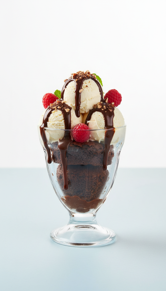 Chocolate Fudge Brownie Sundae